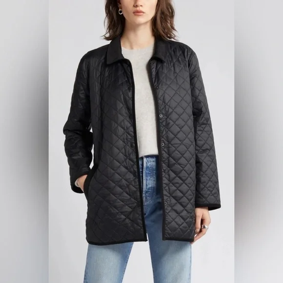 EILEEN FISHER Eggshell Recycled Nylon Coat XXL - Picture 5 of 15